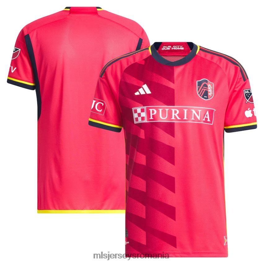 MLS Jerseys tricoubărbați Sf. louis city sc adidas rosu 2023 city kit tricou autentic 6R82NH1
