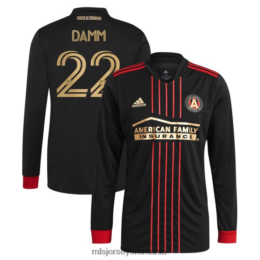 MLS Jerseys tricoubărbați atlanta united fc jurgen damm adidas negru 2021 the blvck kit replica tricou cu mânecă lungă 6R82NH1428