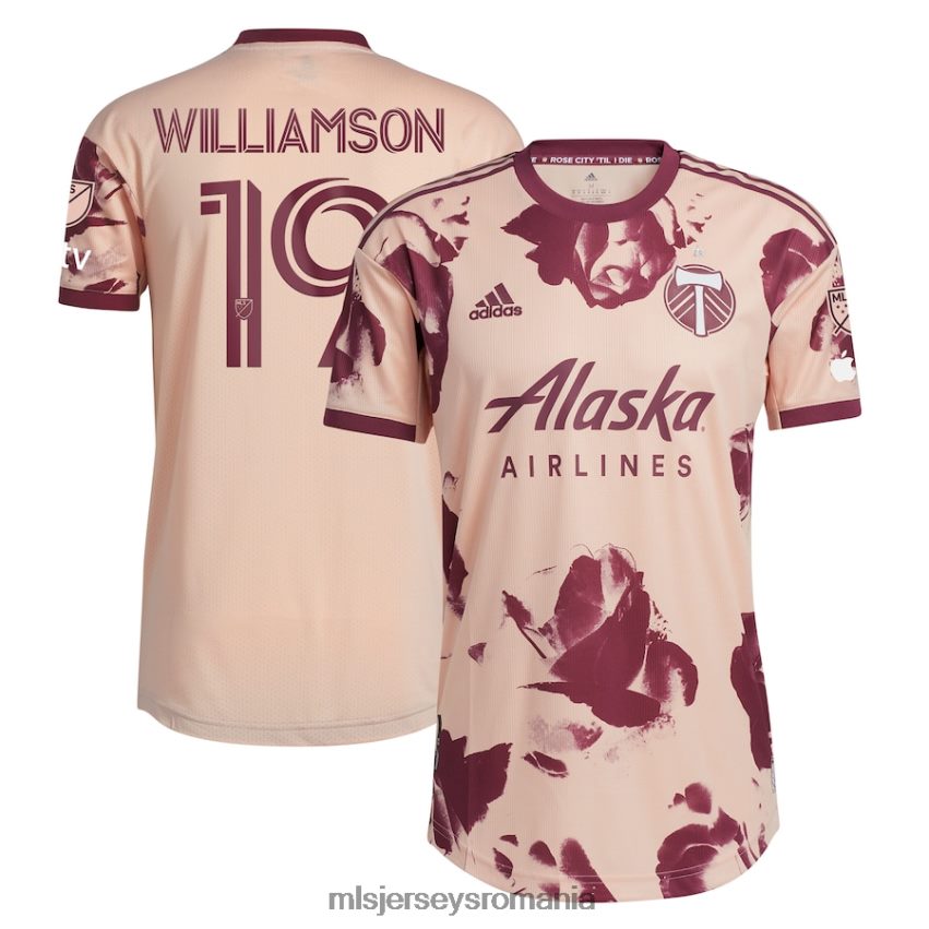 MLS Jerseys tricoubărbați portland timbers eryk williamson tricou adidas roz 2023 heritage rose tricou de jucător autentic 6R82NH1326