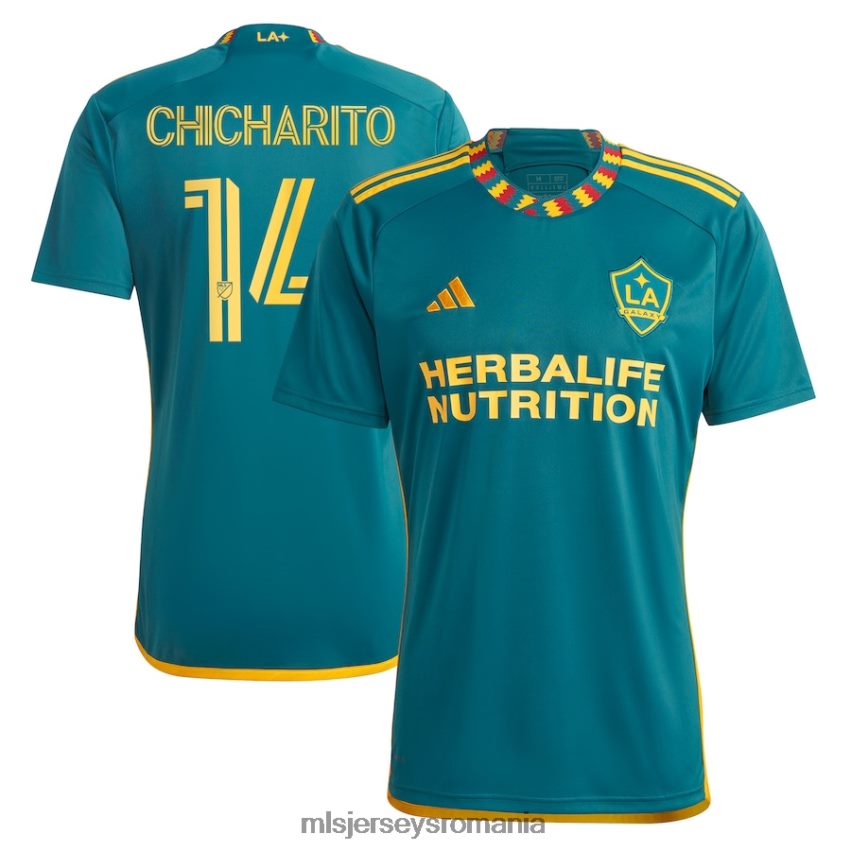 MLS Jerseys tricoubărbați la galaxy chicharito adidas verde 2023 la kit replica player tricou 6R82NH660