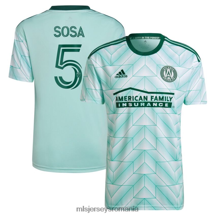 MLS Jerseys tricoucopii atlanta united fc santiago sosa adidas mint 2022 the forest kit replica player tricou 6R82NH1335