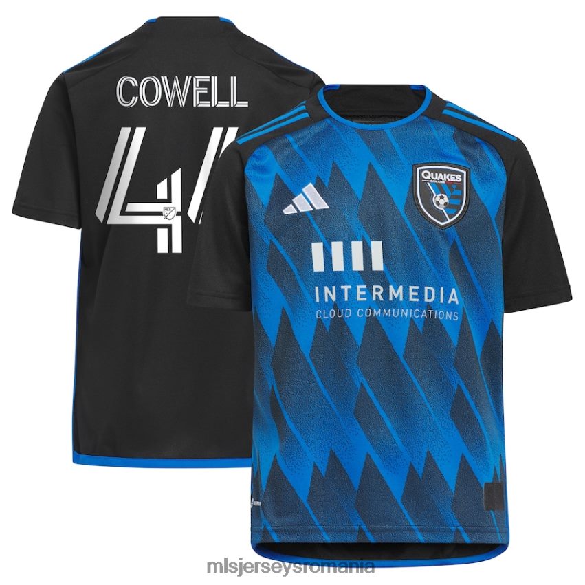 MLS Jerseys tricoucopii san jose earthquakes cade cowell adidas albastru 2023 active fault tricou tricou replica 6R82NH1179