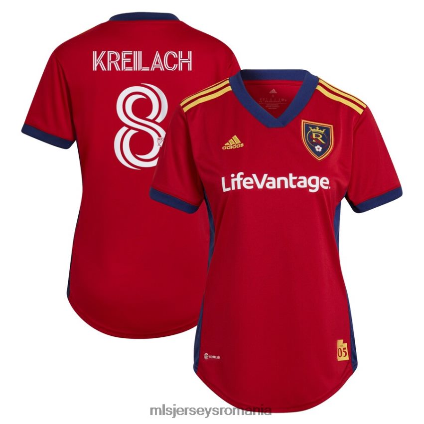 MLS Jerseys tricoufemei real salt lake damir kreilach adidas roșu 2022 the believe kit replica tricou jucător 6R82NH1264