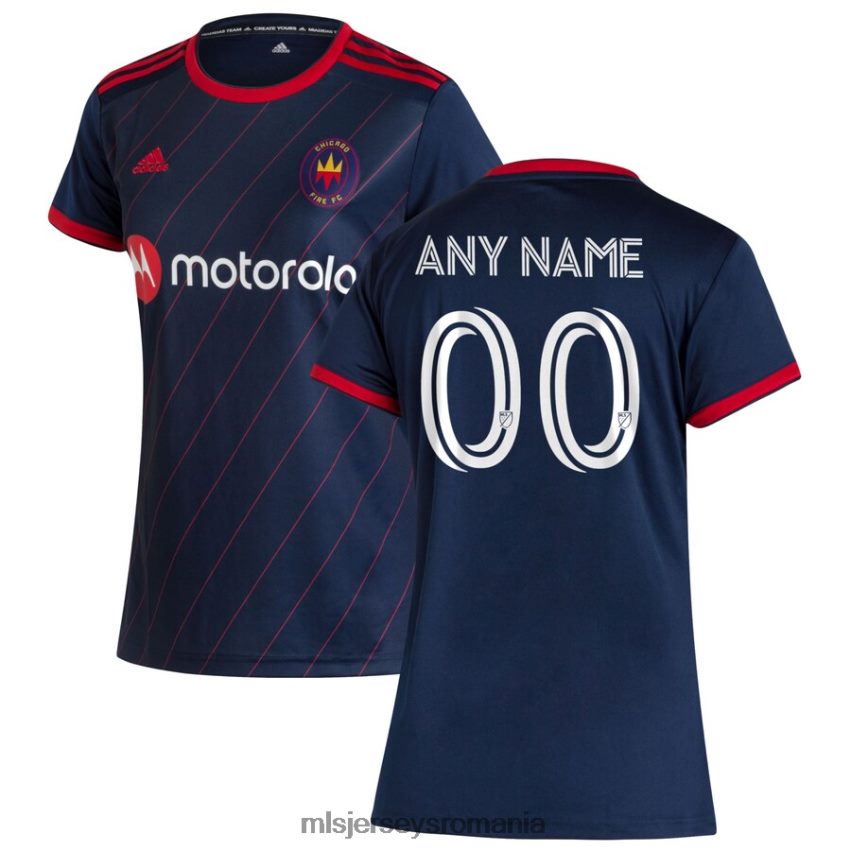 MLS Jerseys tricoufemei Chicago Fire adidas bleumarin 2020 homecoming replica personalizat tricou 6R82NH1327