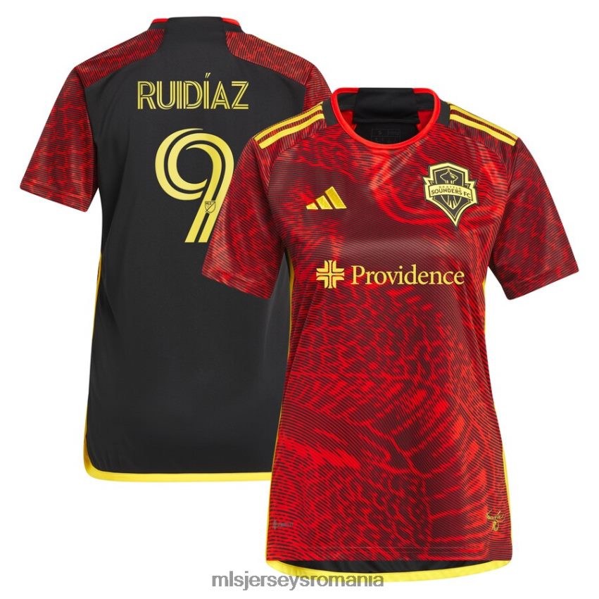 MLS Jerseys tricoufemei seattle sounders fc raul ruidiaz adidas red 2023 the bruce lee kit replica tricou 6R82NH250